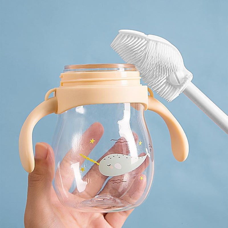 🔥Reinigungsbürste mit biegsamem Silikonbürstenkopf für die Küche