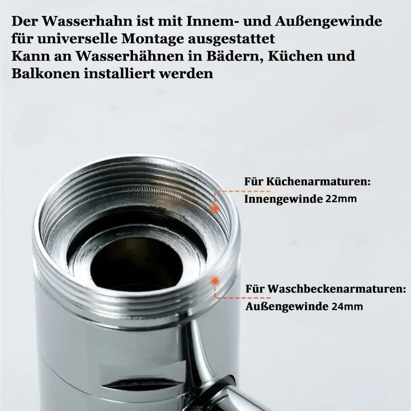 🛠️360° drehbare Wasserhahnverlängerung – Spritzfrei und flexibel