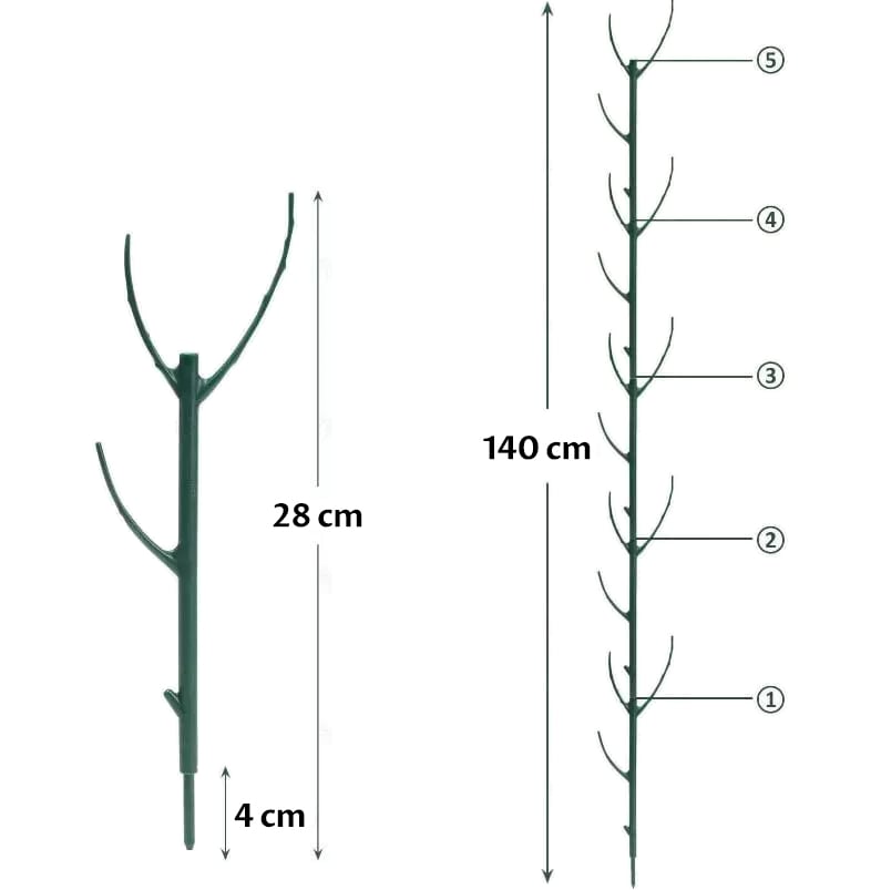 💕💖🌿 5er-Pack Pflanzenstützstäbe – Ideal für Stabilität und Wachstum deiner Pflanzen