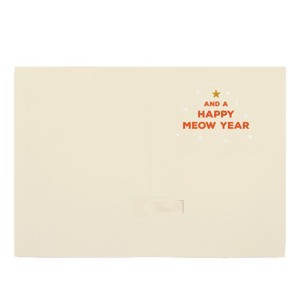🐱Endlose Miau-Weihnachtskarte mit Glitzer