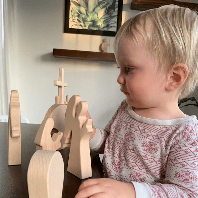 🔥Osterszene aus Holz