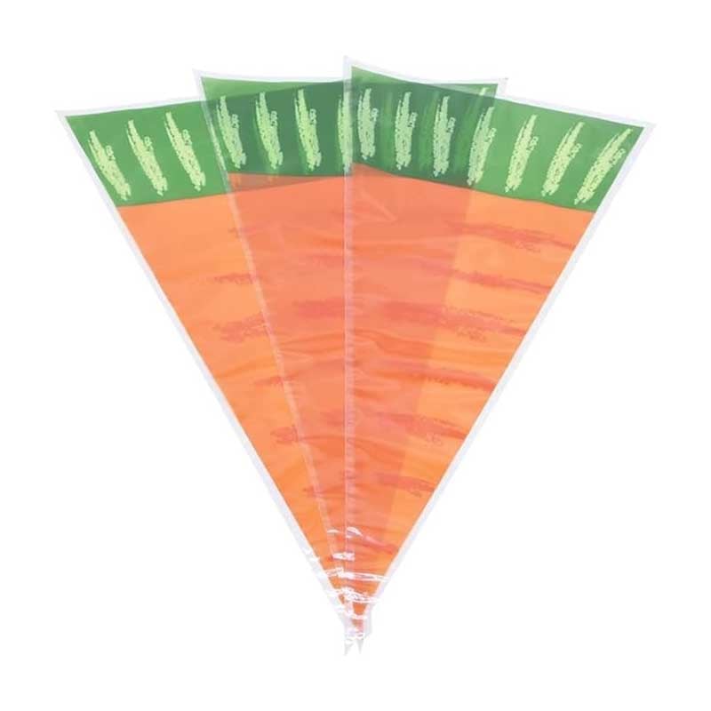 Plastiktüte mit Karotte-Print